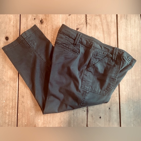 🫒WILLIE SMITH🫒 SIDE SLIT CROPPED PANTS W/ LOTS OF POCKETS EUC🍁 - Picture 12 of 13